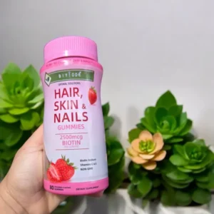 Biotina de Gummies con sabor a fresa