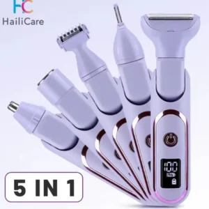 HailiCare – Máquina Depiladora 5 en 1 con Pantalla Digital