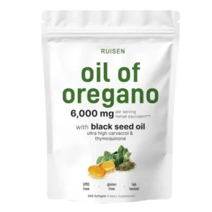 Oil of Oregano 6,000 mg con Black Seed Oil (Cápsulas)
