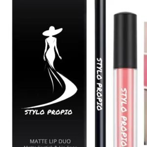 Lip gloss + Brillo Labial + Lápiz delineador de Labios Rosa