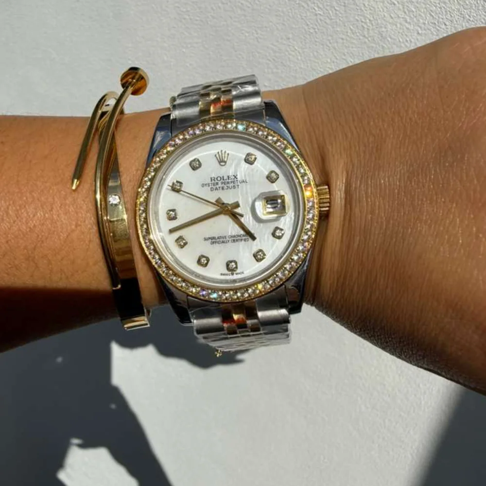 Reloj Rolex Lady-Datejust de 28 mm en Rolesor amarillo - Imagen 2