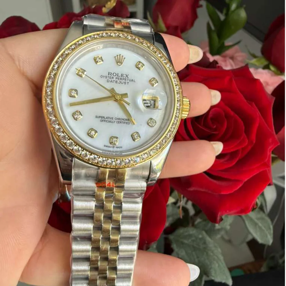 Reloj Rolex Lady-Datejust de 28 mm en Rolesor amarillo - Imagen 4