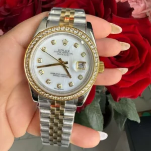Reloj Rolex Lady-Datejust de 28 mm en Rolesor amarillo
