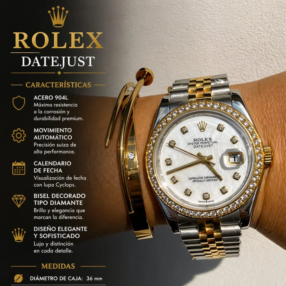 Reloj Rolex Lady-Datejust de 28 mm en Rolesor amarillo - Imagen 5