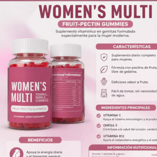 Multivitamínico en gomitas para adultos (Mujeres)